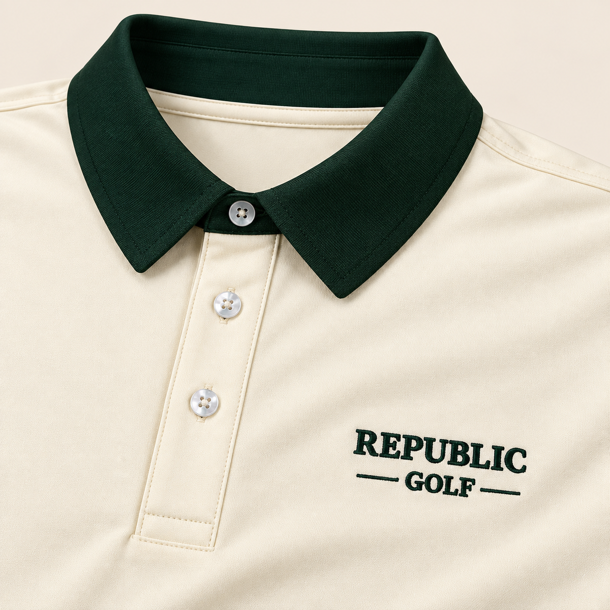 Republic Golf Clubhouse Cream Polo — product image 4
