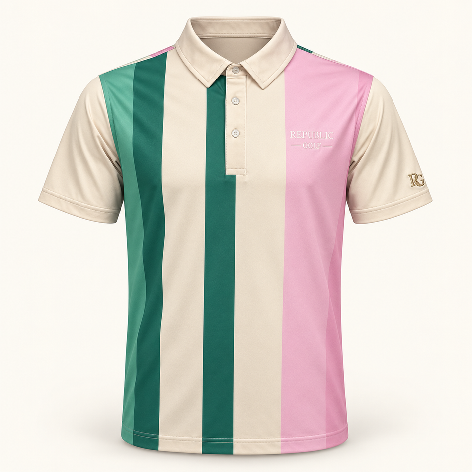 Republic Golf Flag Stripe Polo — product image 1