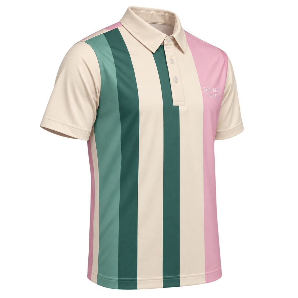 Republic Golf Flag Stripe Polo — product image 3