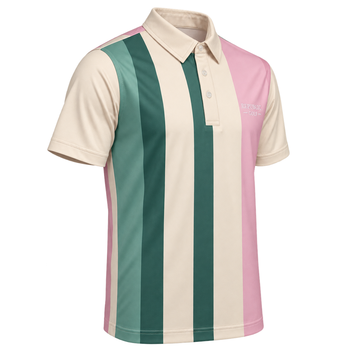 Republic Golf Flag Stripe Polo — product image 3