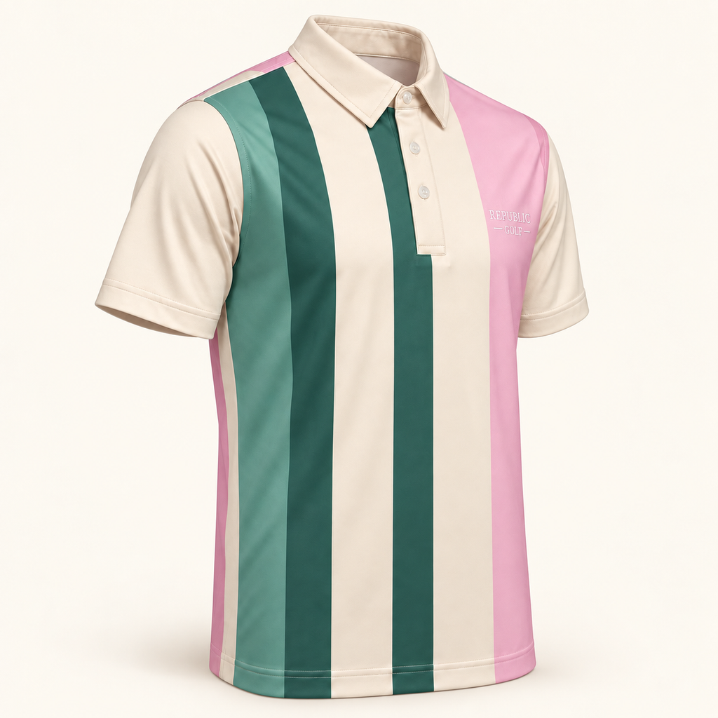 Republic Golf Flag Stripe Polo — product image 4