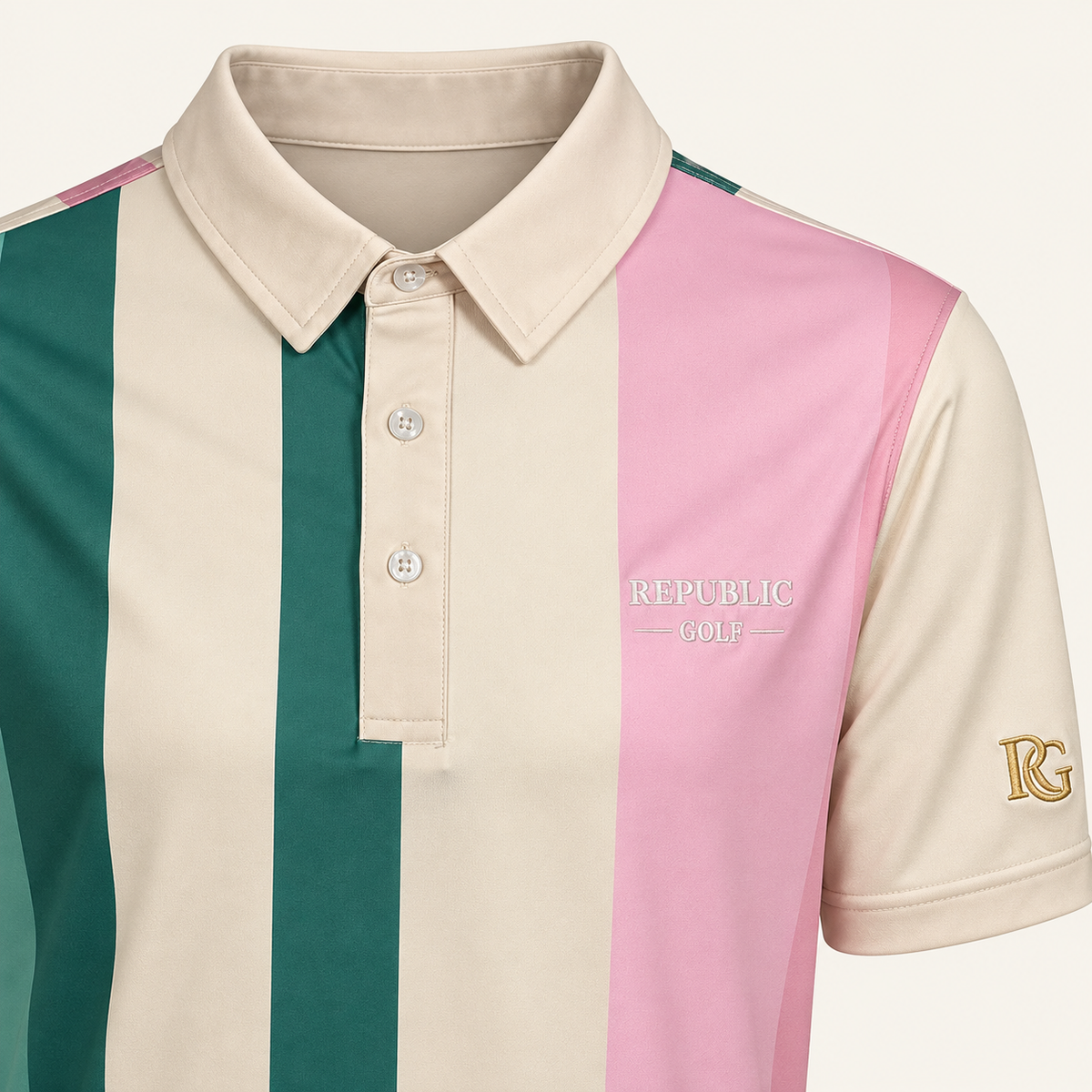 Republic Golf Flag Stripe Polo — product image 6