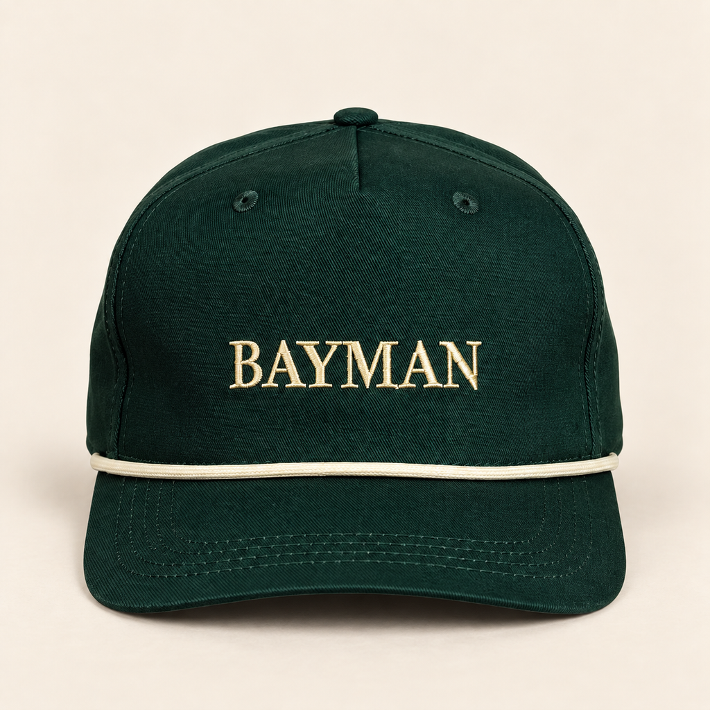 The Bayman Rope Hat — Green/Cream — product image 6