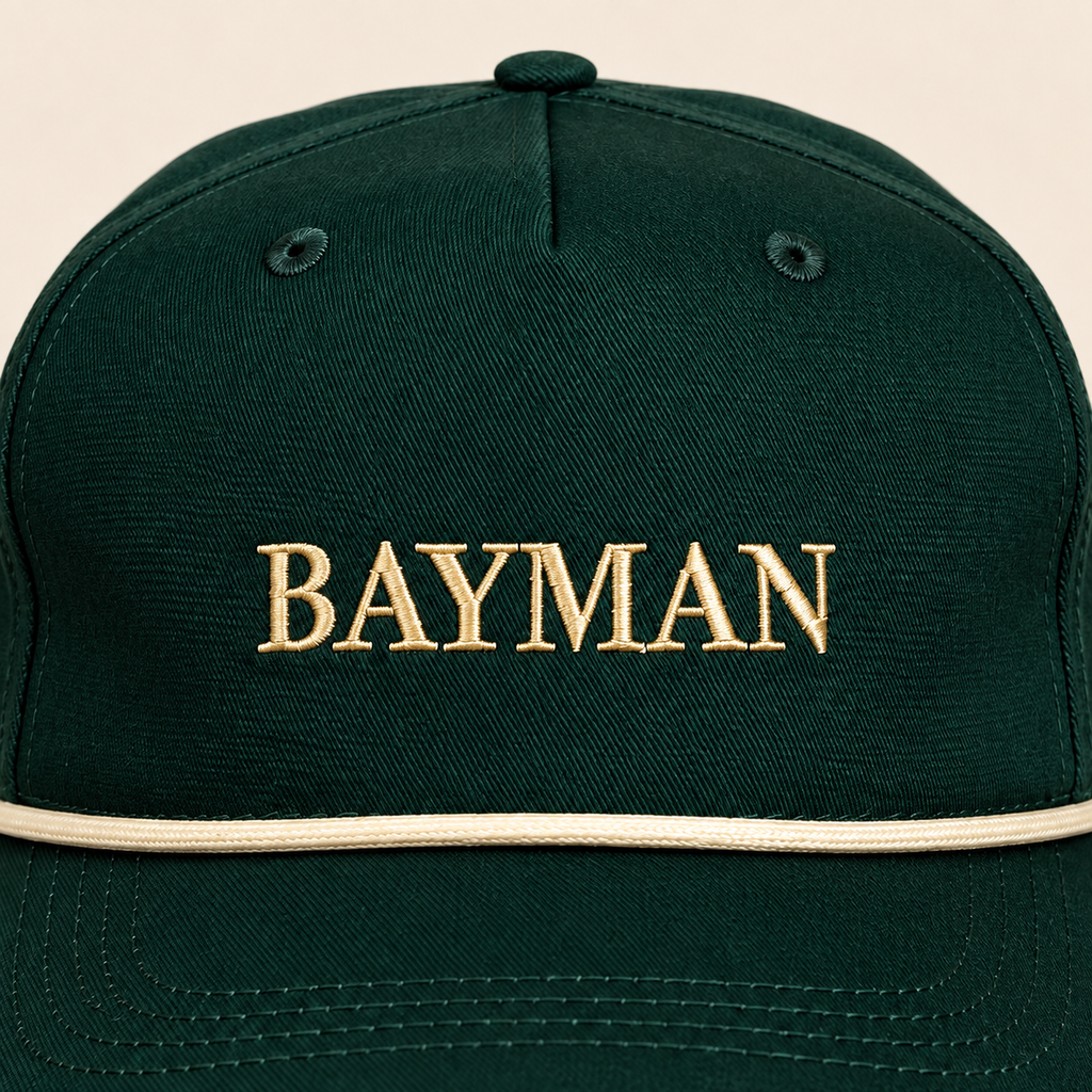 The Bayman Rope Hat — Green/Cream — product image 3