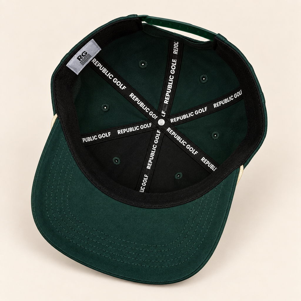 The Bayman Rope Hat — Green/Cream — product image 4
